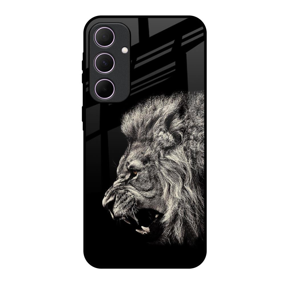 Brave Lion Samsung Galaxy A35 5G Glass Back Cover Online