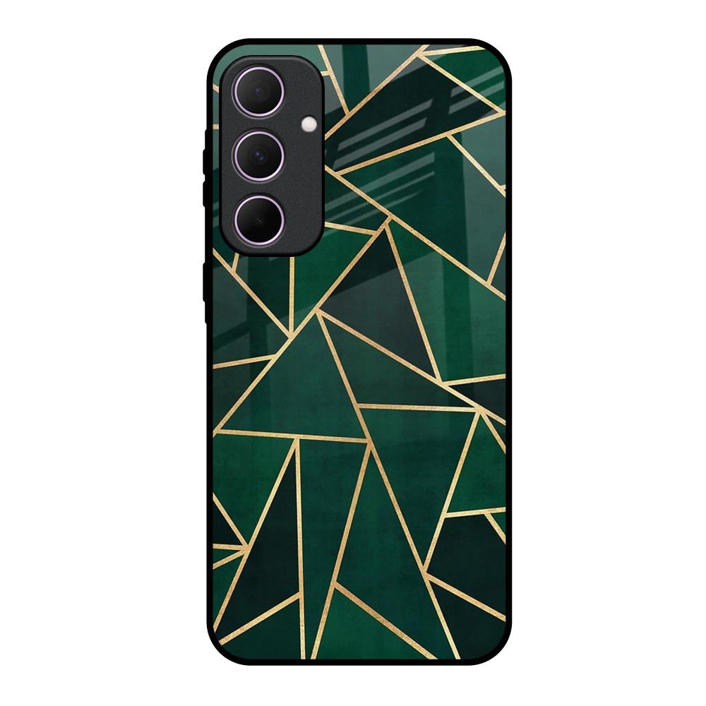 Abstract Green Samsung Galaxy A35 5G Glass Back Cover Online