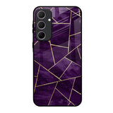 Geometric Purple Samsung Galaxy A35 5G Glass Back Cover Online