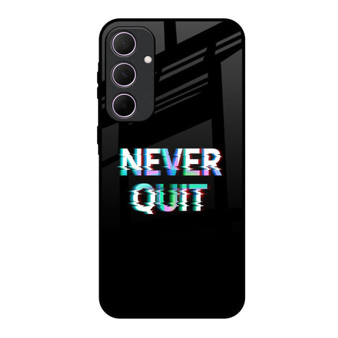 Never Quit Samsung Galaxy A35 5G Glass Back Cover Online