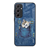 Kitty In Pocket Samsung Galaxy A35 5G Glass Back Cover Online