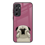 Funny Pug Face Samsung Galaxy A35 5G Glass Back Cover Online