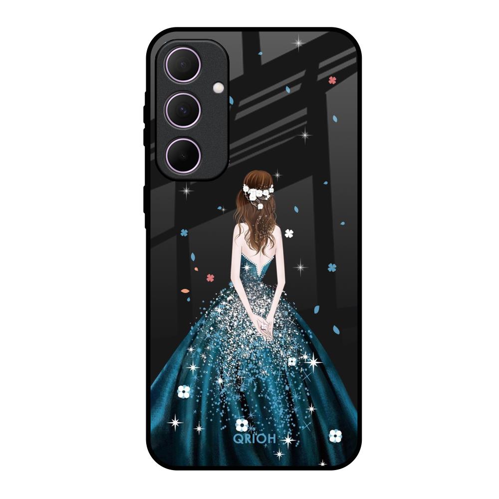 Queen Of Fashion Samsung Galaxy A35 5G Glass Back Cover Online