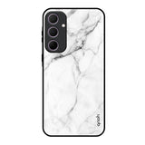 Modern White Marble Samsung Galaxy A35 5G Glass Back Cover Online