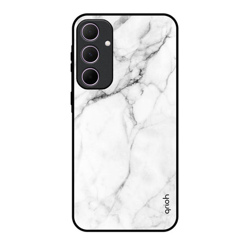 Modern White Marble Samsung Galaxy A35 5G Glass Back Cover Online