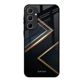 Sleek Golden & Navy Samsung Galaxy A35 5G Glass Back Cover Online