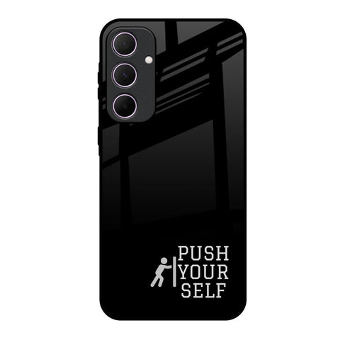 Push Your Self Samsung Galaxy A35 5G Glass Back Cover Online