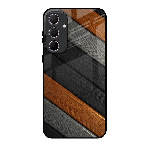Tri Color Wood Samsung Galaxy A35 5G Glass Back Cover Online
