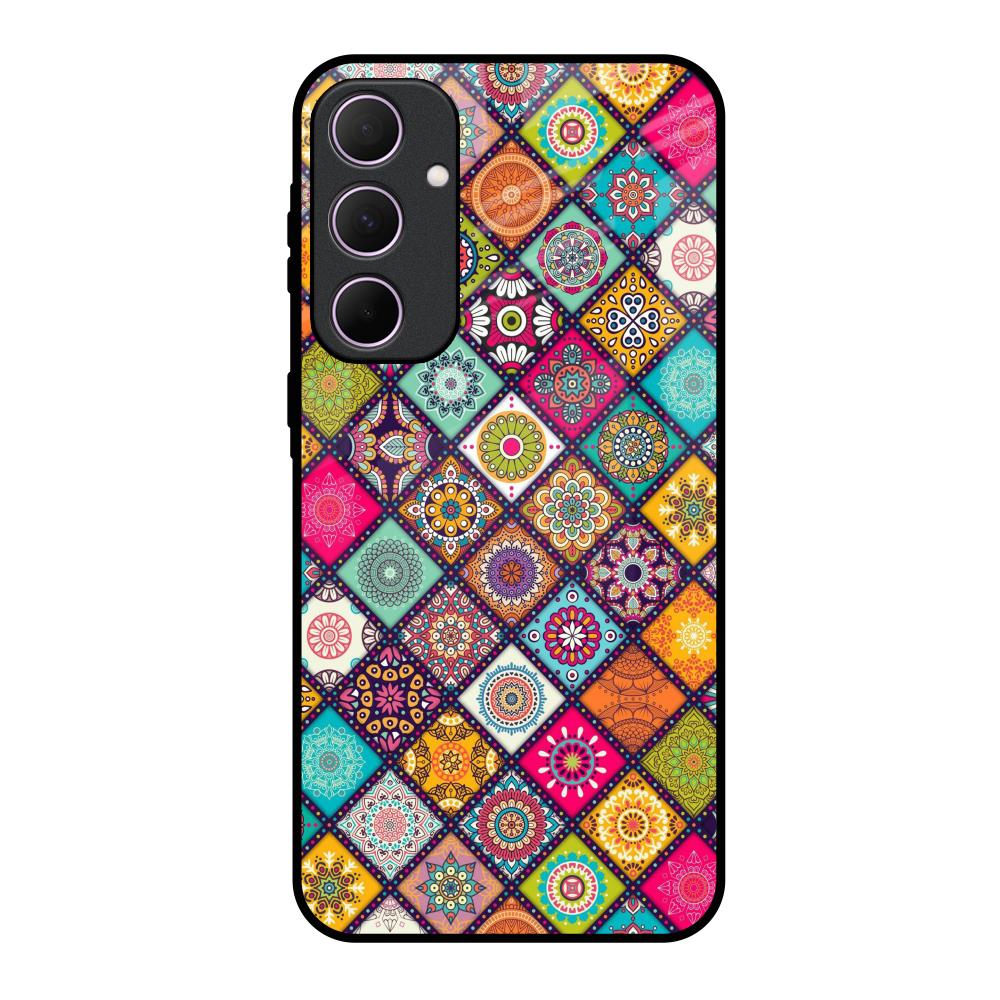 Multicolor Mandala Samsung Galaxy A35 5G Glass Back Cover Online