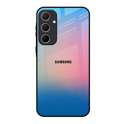 Blue & Pink Ombre Samsung Galaxy A35 5G Glass Back Cover Online