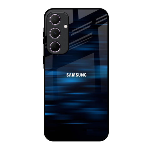 Blue Rough Abstract Samsung Galaxy A35 5G Glass Back Cover Online