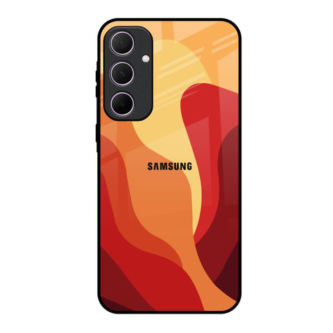Magma Color Pattern Samsung Galaxy A35 5G Glass Back Cover Online