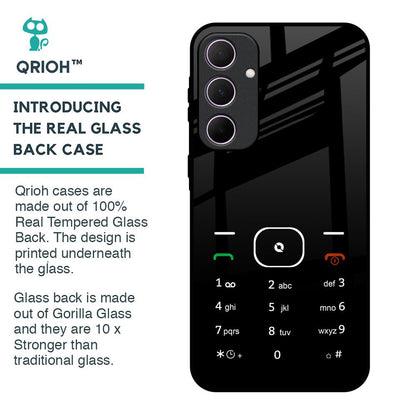 Classic Keypad Pattern Glass Case for Samsung Galaxy A35 5G