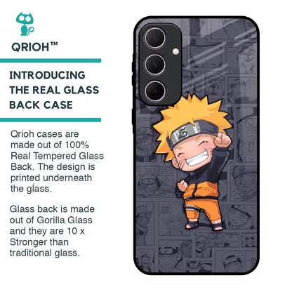 Orange Chubby Glass Case for Samsung Galaxy A35 5G