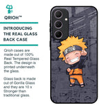 Orange Chubby Glass Case for Samsung Galaxy A35 5G