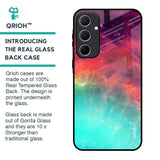 Colorful Aura Glass Case for Samsung Galaxy A35 5G