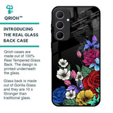 Rose Flower Bunch Art Glass Case for Samsung Galaxy A35 5G