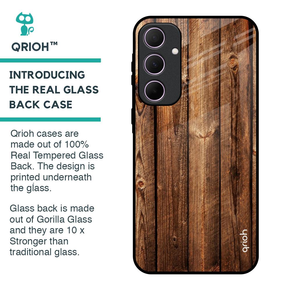 Timber Printed Glass Case for Samsung Galaxy A35 5G