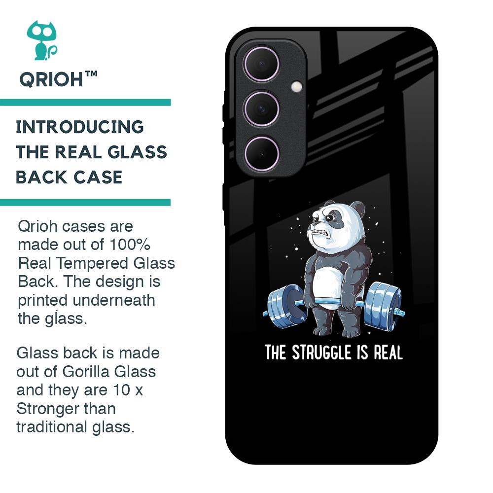 Real Struggle Glass Case for Samsung Galaxy A35 5G