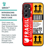 Handle With Care Glass Case for Samsung Galaxy A35 5G