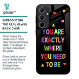 Magical Words Glass Case for Samsung Galaxy A35 5G