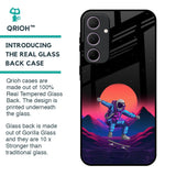 Retro Astronaut Glass Case for Samsung Galaxy A35 5G