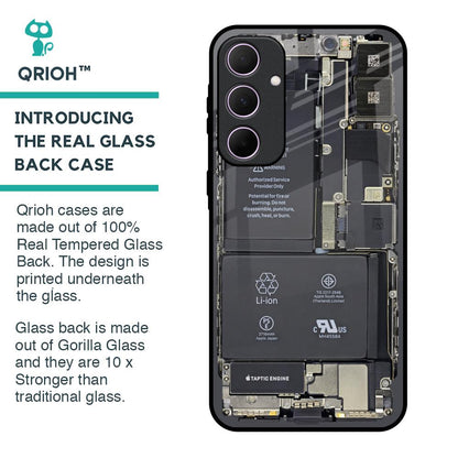 Skeleton Inside Glass Case for Samsung Galaxy A35 5G