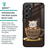 Tea With Kitty Glass Case For Samsung Galaxy A35 5G
