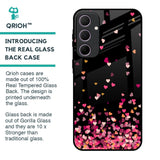 Heart Rain Fall Glass Case For Samsung Galaxy A35 5G