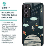 Astronaut Dream Glass Case For Samsung Galaxy A35 5G