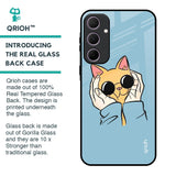 Adorable Cute Kitty Glass Case For Samsung Galaxy A35 5G