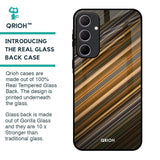 Diagonal Slash Pattern Glass Case for Samsung Galaxy A35 5G