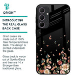 Floating Floral Print Glass Case for Samsung Galaxy A35 5G