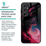 Moon Wolf Glass Case for Samsung Galaxy A35 5G
