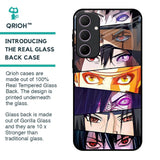 Anime Eyes Glass Case for Samsung Galaxy A35 5G