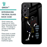 Luffy Line Art Glass Case for Samsung Galaxy A35 5G
