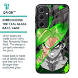 Anime Green Splash Glass Case for Samsung Galaxy A35 5G