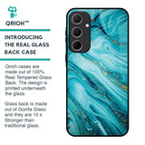 Ocean Marble Glass Case for Samsung Galaxy A35 5G