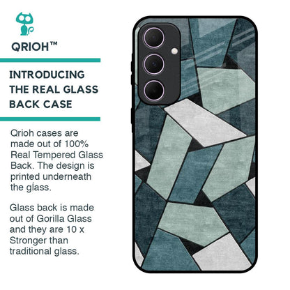 Abstact Tiles Glass Case for Samsung Galaxy A35 5G