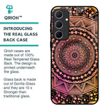 Floral Mandala Glass Case for Samsung Galaxy A35 5G