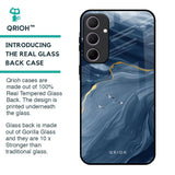 Deep Ocean Marble Glass Case for Samsung Galaxy A35 5G