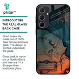 Geographical Map Glass Case for Samsung Galaxy A35 5G