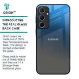 Blue Grey Ombre Glass Case for Samsung Galaxy A35 5G