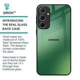 Green Grunge Texture Glass Case for Samsung Galaxy A35 5G