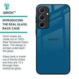 Cobalt Blue Glass Case for Samsung Galaxy A35 5G