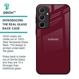 Classic Burgundy Glass Case for Samsung Galaxy A35 5G