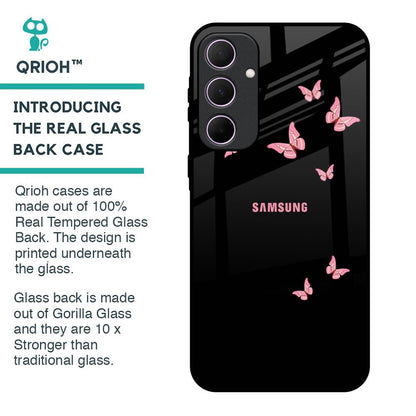 Fly Butterfly Glass Case for Samsung Galaxy A35 5G
