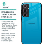 Blue Aqua Glass Case for Samsung Galaxy A35 5G