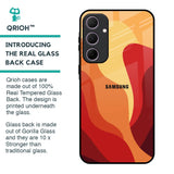 Magma Color Pattern Glass Case for Samsung Galaxy A35 5G