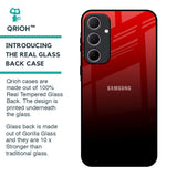 Maroon Faded Glass Case for Samsung Galaxy A35 5G